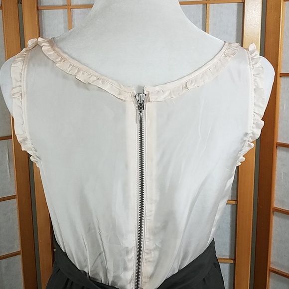 Anthropologie Maeve silk tiered scallop hem dress - Picture 7 of 8